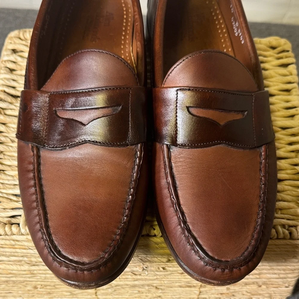 Allen Edmonds Darien Dark Brown Penny Loafers Men’s‎ 10D Made in USA - Picture 3 of 11
